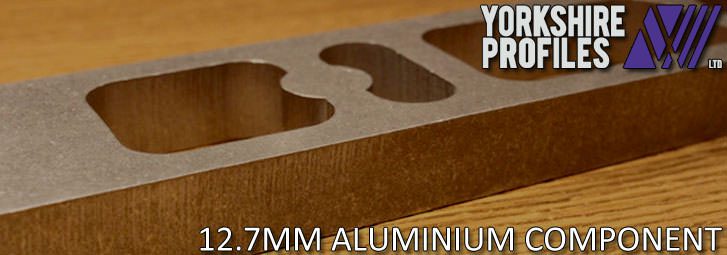 Waterjet cut aluminium component