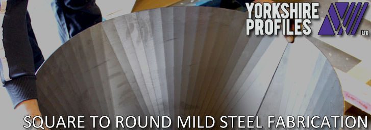 A steel square to round fabrication from step-bending