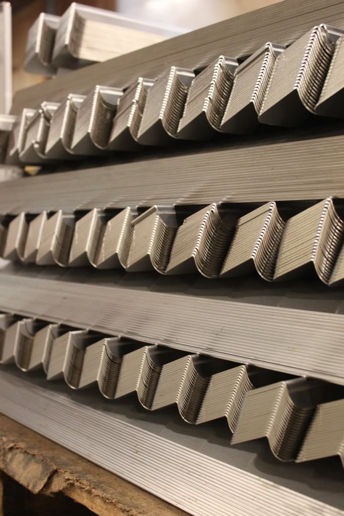 Large production of stainless steel parts