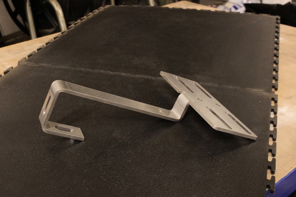 Stainless Steel solar panel brackets laser cut and metal folded