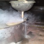Waterjet cutting thick stainless
