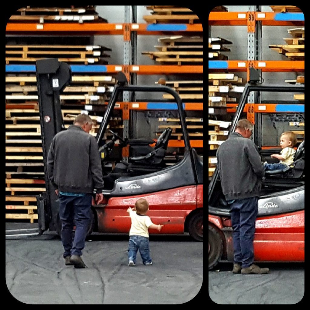It didnt take much for Martin to get his Grandson interested in workshop activities (out of hours, of course.)