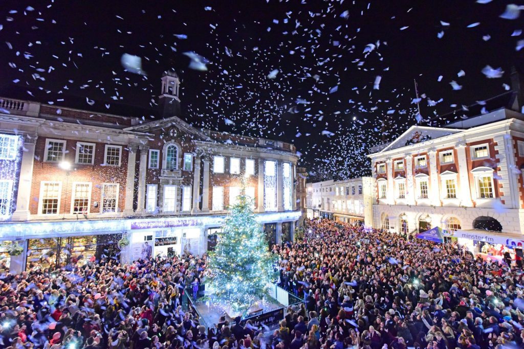 St Leonard's Hospice Christmas Tree in St Helen's Square York