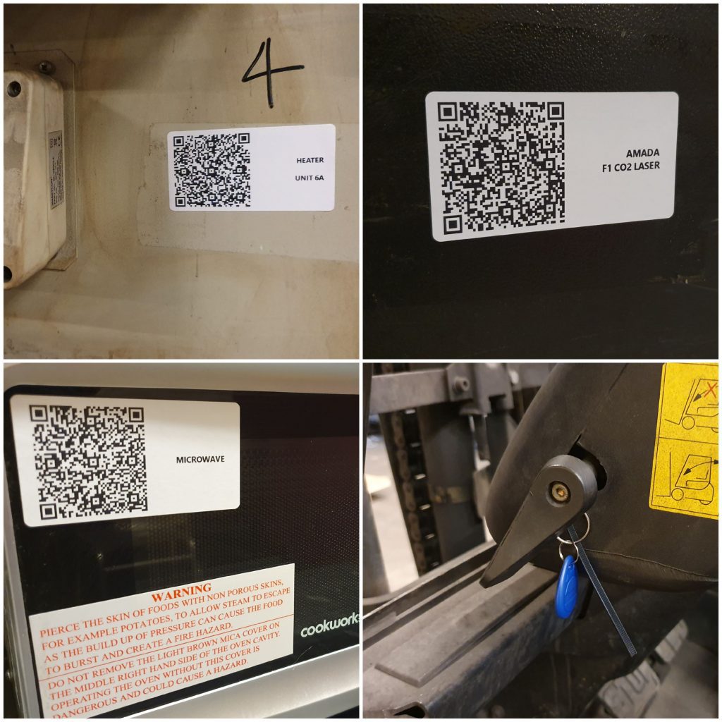 equipment qr codes